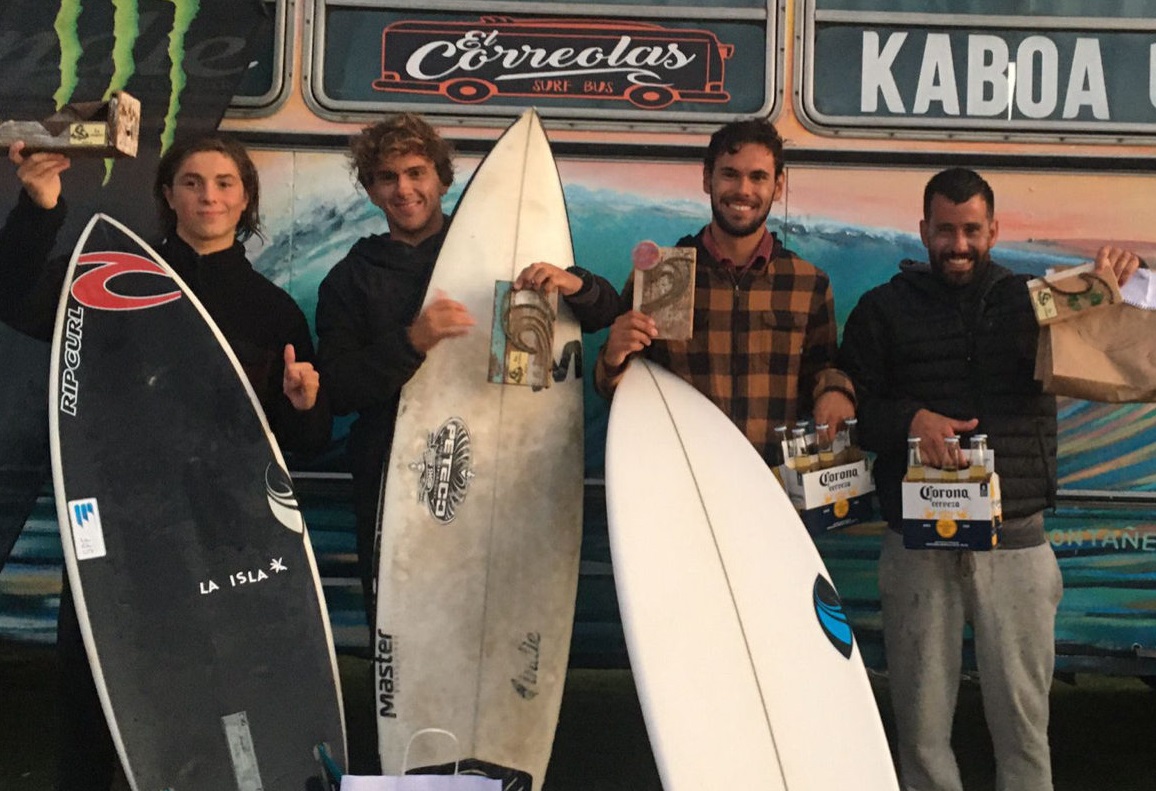 Surf Alejo Marchand ganó la Copa Filmetal Open y Sebastián Coria se coronó en Masters