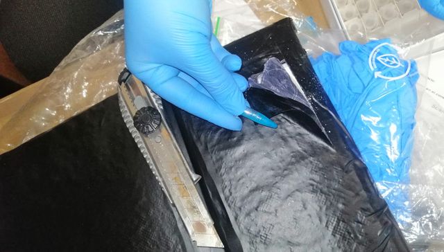 Down on the ground, cocaine