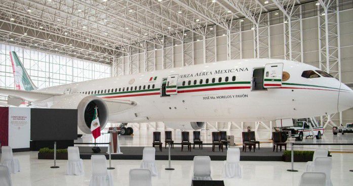 Presidente de México busca rentar avión presidencial para bodas y fiestas