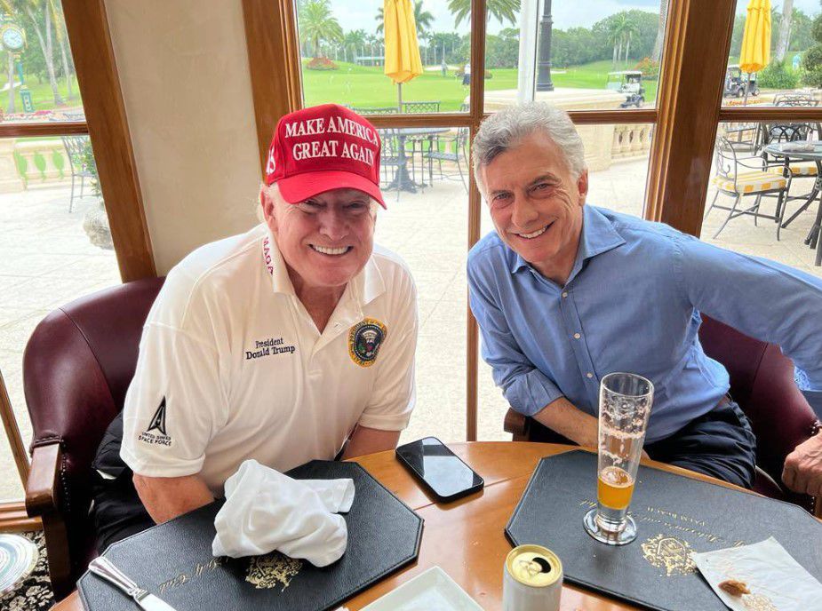 Trump y Macri se reúnen en Mar-a-Lago para hablar sobre 