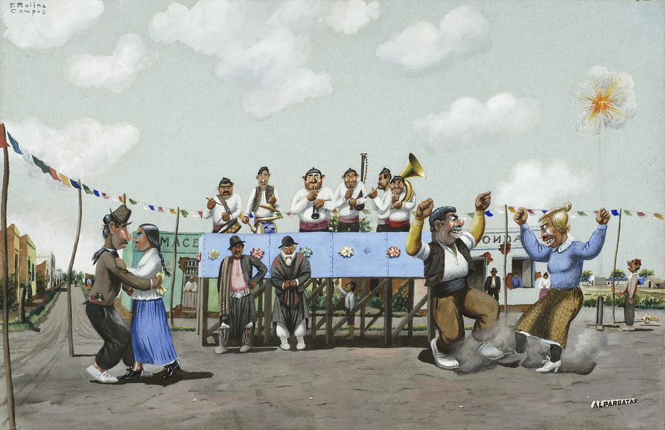 Vaca... yendo gente al baile