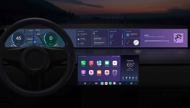 Como un Iphone pegado en el tablero