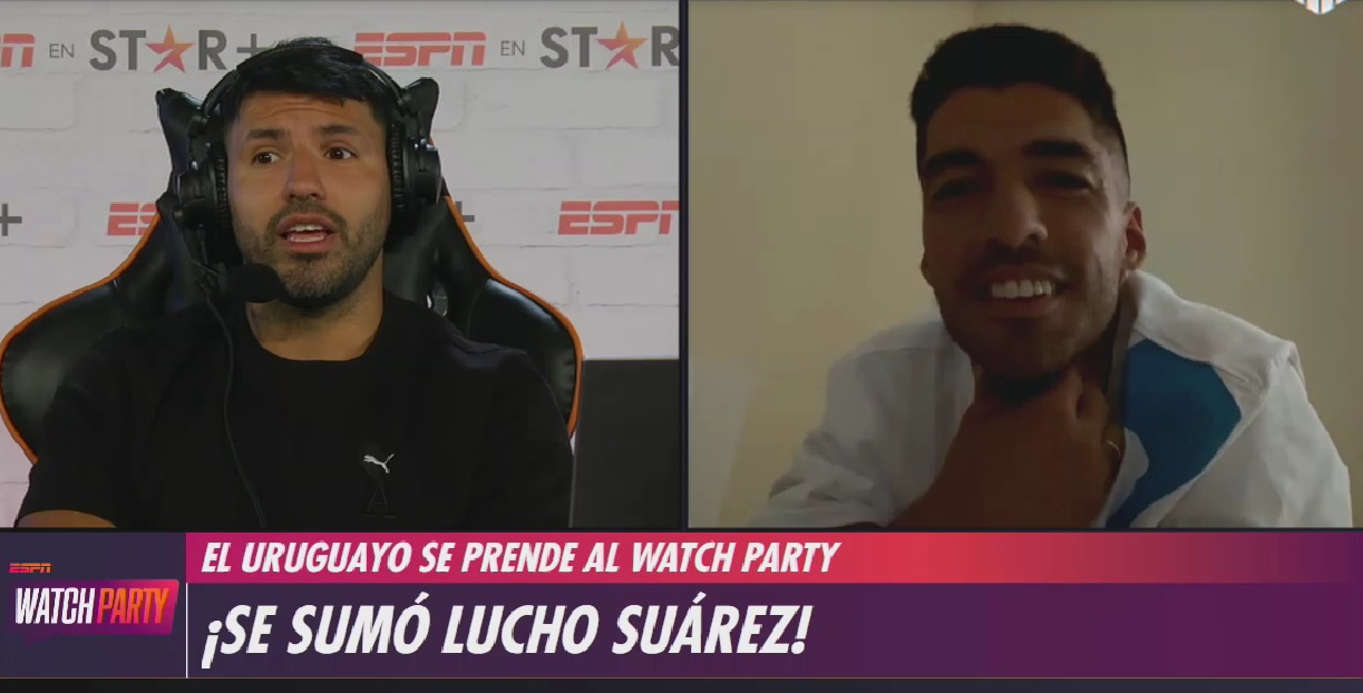 Suárez participó de la transmisión de Star + con Agüero; mirá los mejores momentos