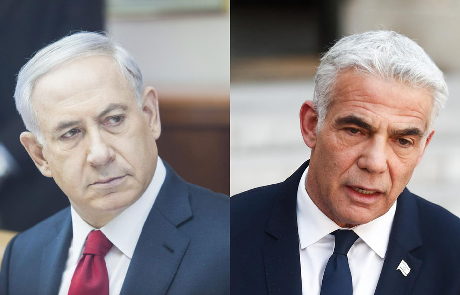 Se espera que Benjamín Netanyahu y Yair Lapid, líderes de Likud y Yesh Atid, respectivamente, sean los principales contendientes de los comicios de noviembre. - Fotos: EFE/EPA/Dan Bality (Netanyahu) y EFE/EPA/Mohammed Badra (Lapid)