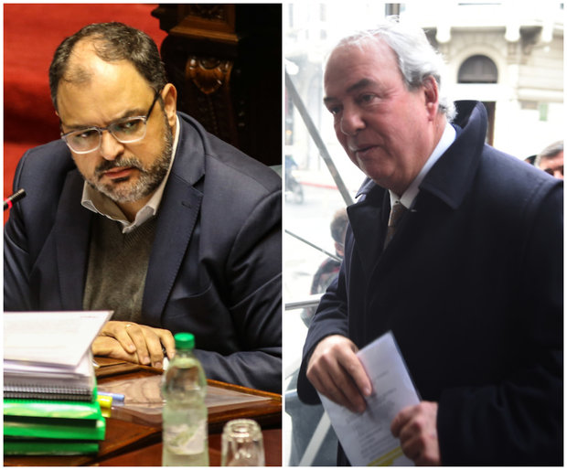 Charles Carrera y Luis Alberto Heber. Fotos: FocoUy (archivo)