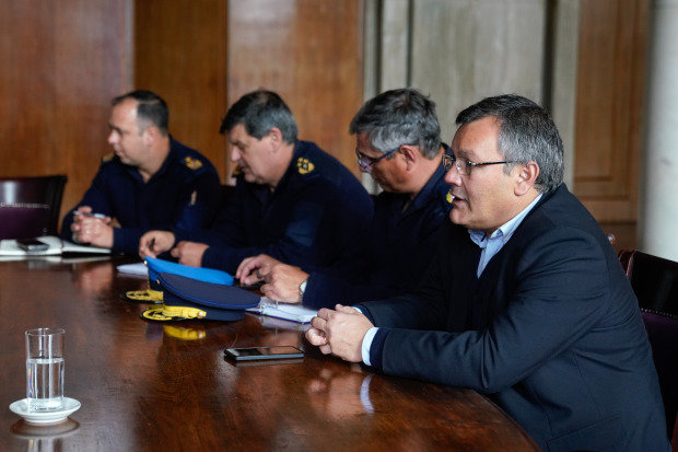 Reunión de la Intendencia de Montevideo con el Ministerio del Interior , 08 de agosto de 2022. Foto: Intendencia de Montevideo.