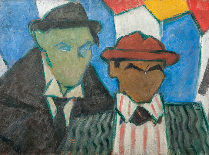 García Maroto y García Lorca por Rafael Barradas, 1920. Colección del MNAV.