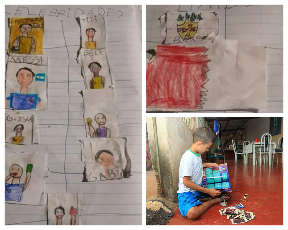 With no money for figurines, a boy creates his own World Cup album and mobilizes celebrities