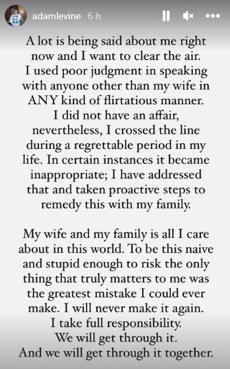 Foto: Instagram @adamlevine