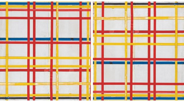 Museo descubre que un cuadro de Mondrian llevaba décadas colgado al revés