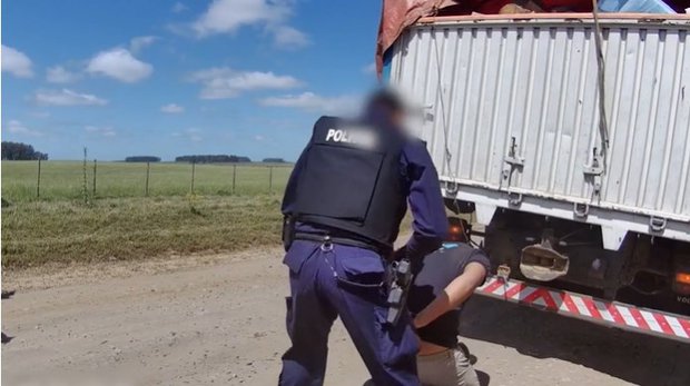 Así fue el momento en que la Policía detuvo al camión que llevaba 444 kilos de cocaína