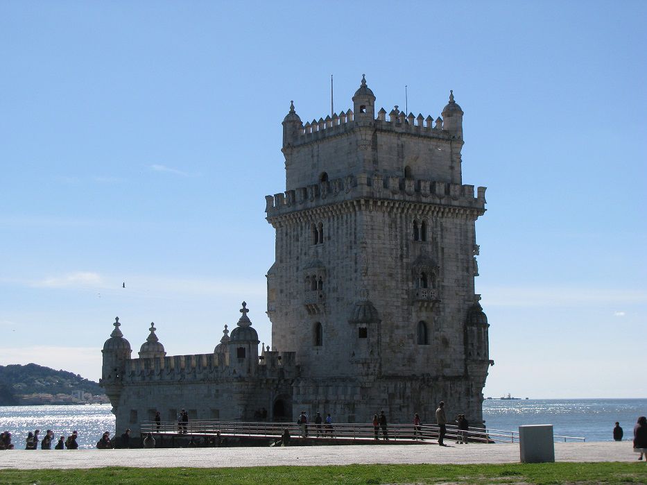 La Torre de Belém, edificada en el centro del Tajo, quedó junto a la orilla norte. Gerardo Carrasco