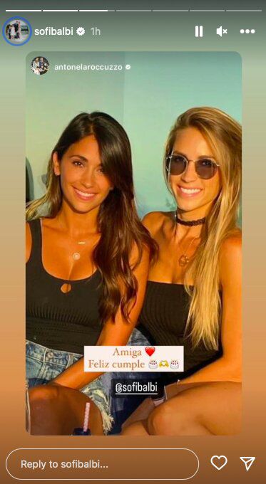Foto: Historias de Instagram @sofibalbi