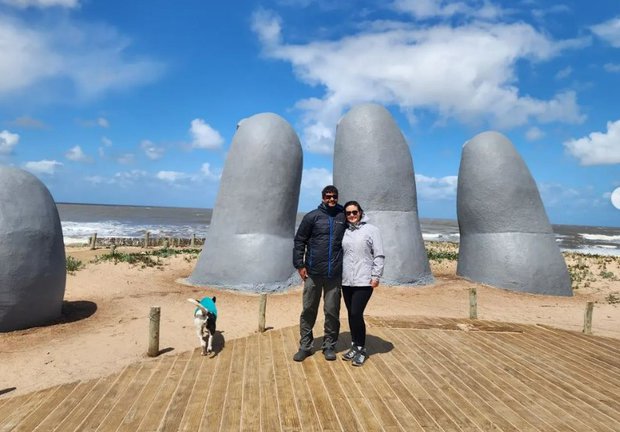 Ahora o nunca: dos brasileños inician en Uruguay su viaje por el mundo