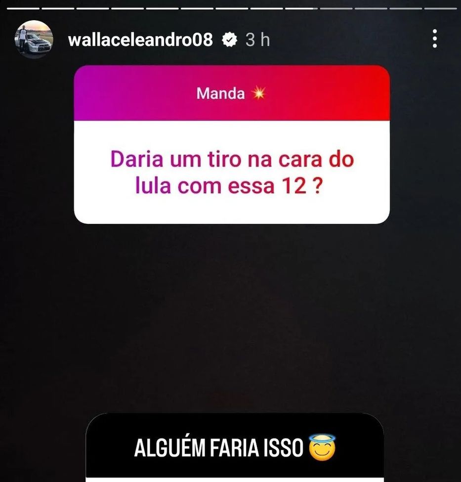 Foto: captura historias de Instagram @wallaceleandro08