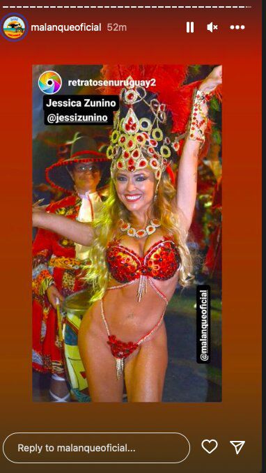 Historias de Instagram @malenque