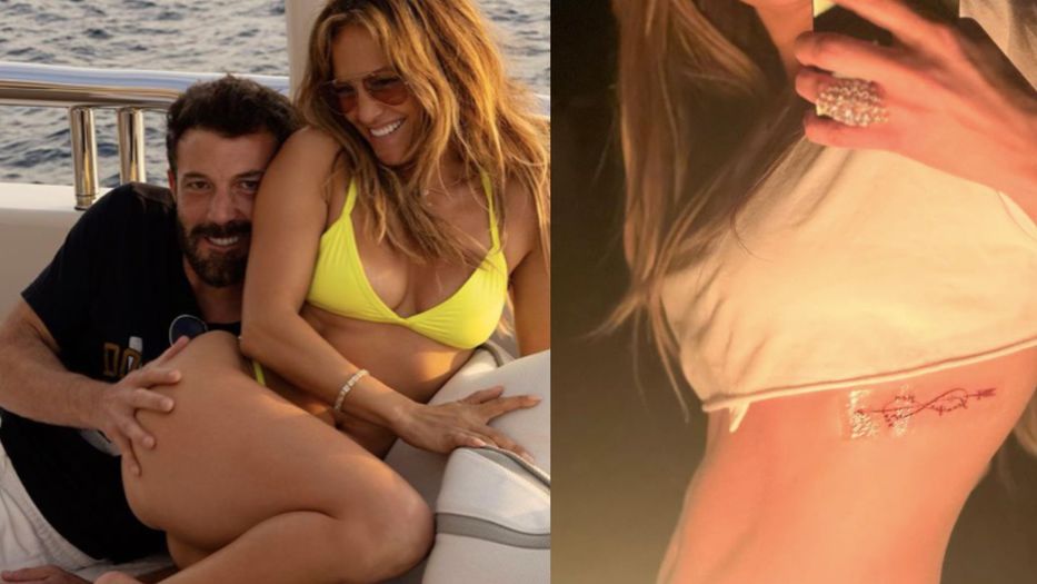 Jennifer Lopez y Ben Affleck sellaron su amor: tatuajes de compromiso