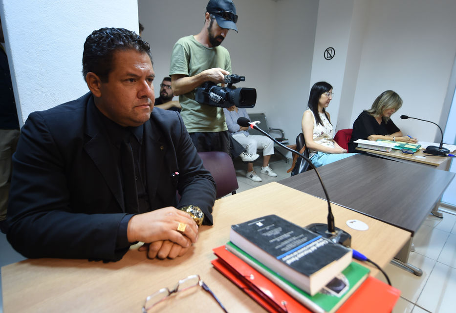 Marcos Prieto, abogado de Astesiano. Foto: Dante Fernández / FocoUy