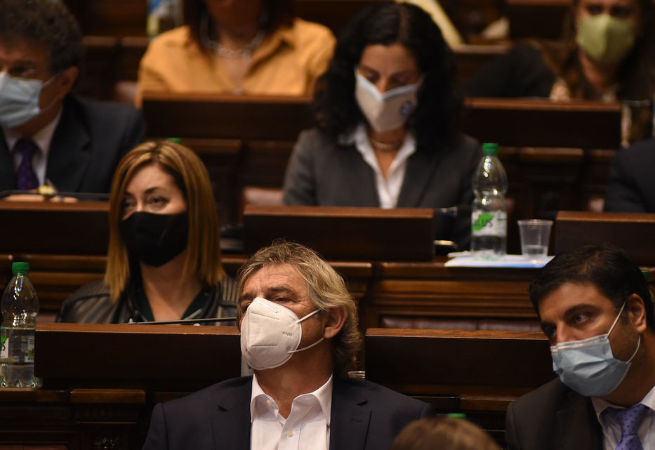 Mario Saralegui en 2021 en la Cámara de Diputados. Foto: Dante Fernández / FocoUy