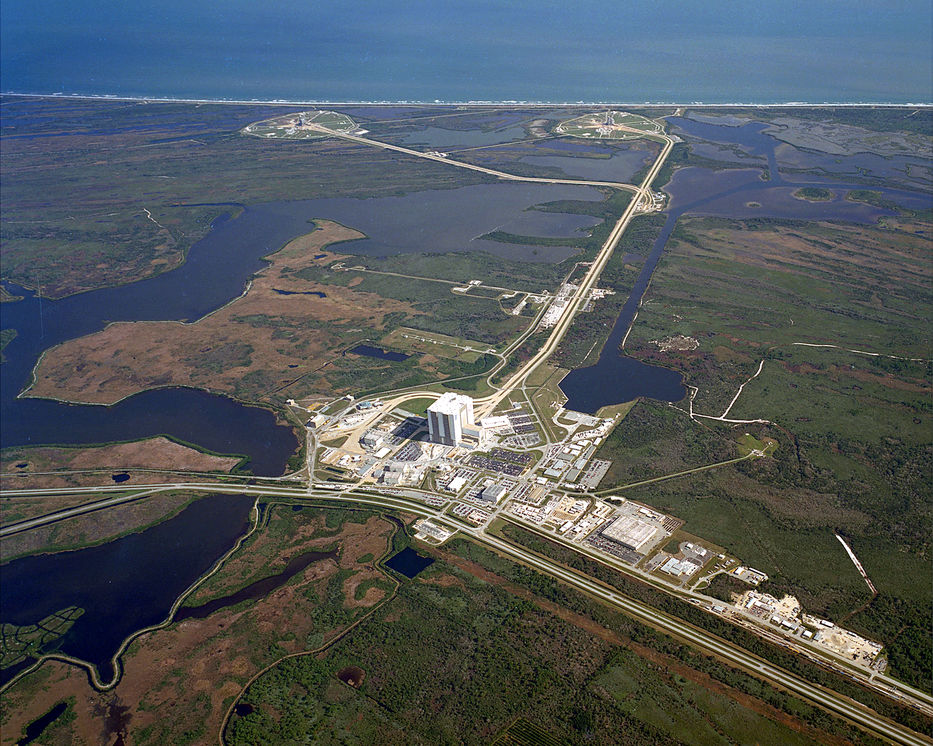Vista aérea del Complejo 39A en el Centro Espacial Kennedy -  Foto: NASA / Dominio público