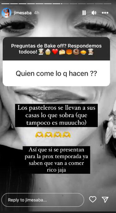 Foto: captura historias de Instagram / @jimesaba