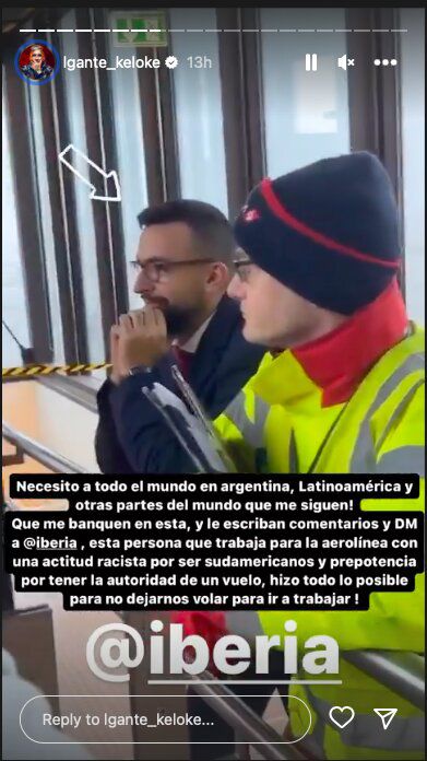 Foto: captura historias de Instagram / @lgante_keloke