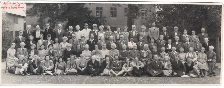 Congreso vegetariano internacional del 1947, con integrantes de la ya formada Vegan Society.