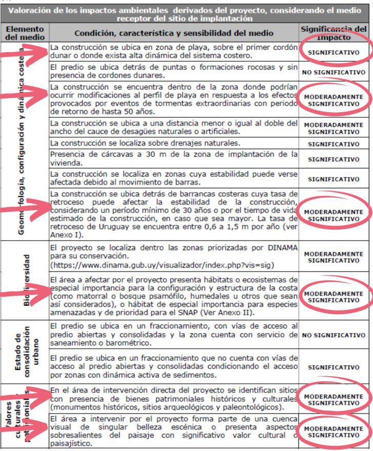 Imagen: captura de “Carta abierta de vecinos y vecinas de La Paloma, Rocha”