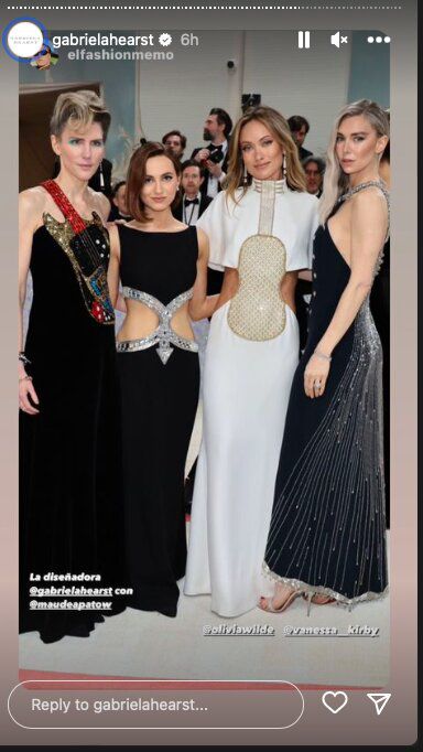 Historias de Instagram @gabrielahearst