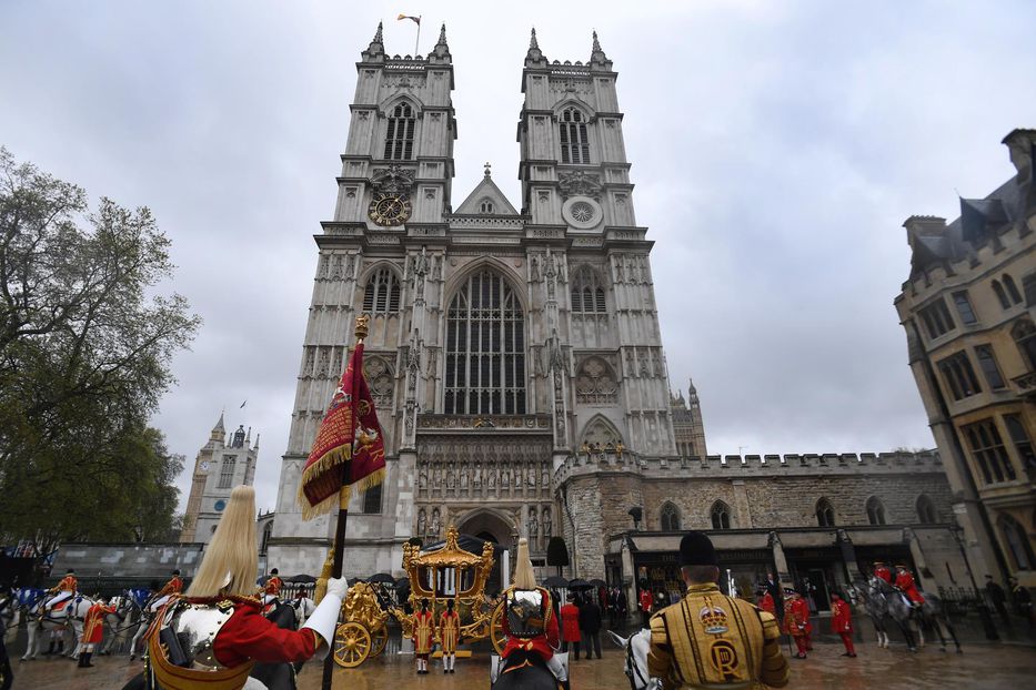 La Abadía de Westminster, sede de la ceremonia de coronación de los monarcas británicos - EFE/EPA/Andy Rain