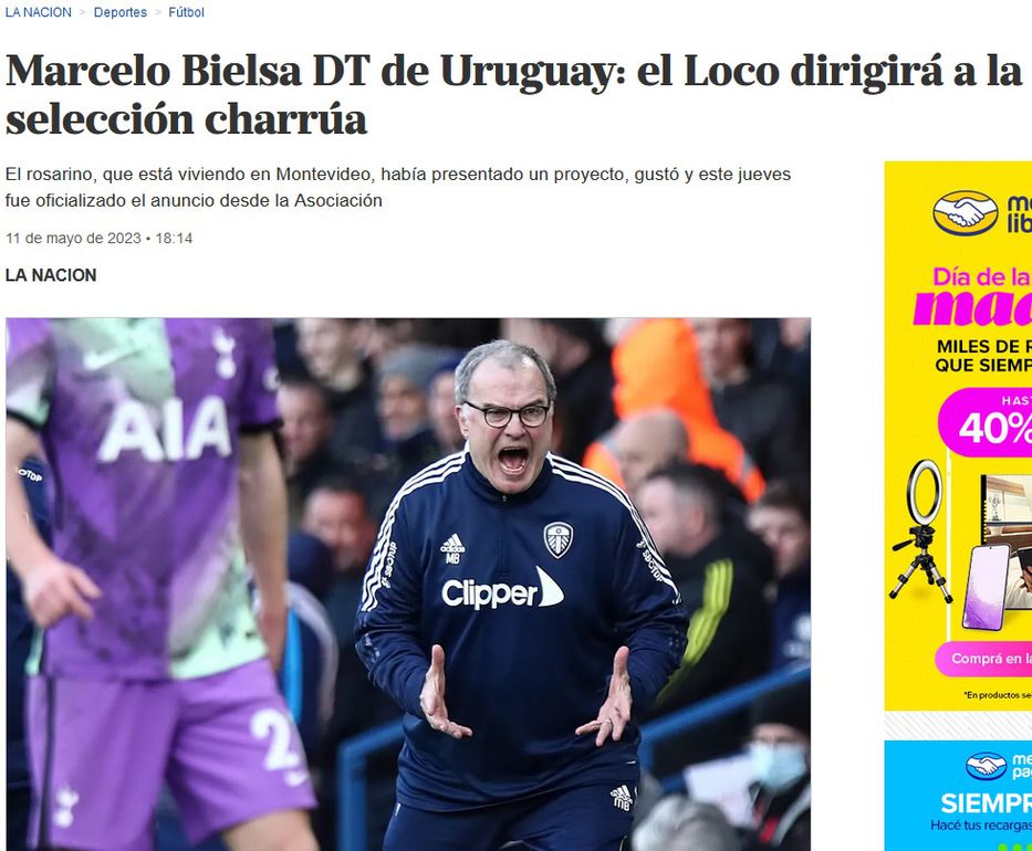 La prensa uruguaya se rinde ante Bielsa: las repercusiones en los medios  tras la victoria del fútbol gourmet - LA NACION