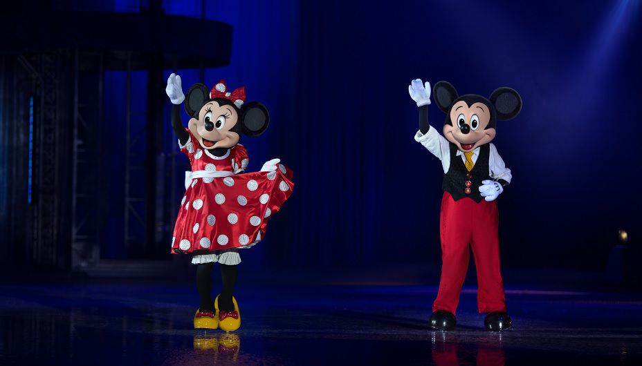 Minnie y Mickey: la tradicional pareja de Disney On Ice. Foto cedida a Montevideo Portal.