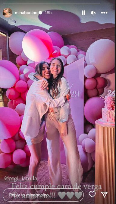 Foto: captura historias de Instagram / @minabonino