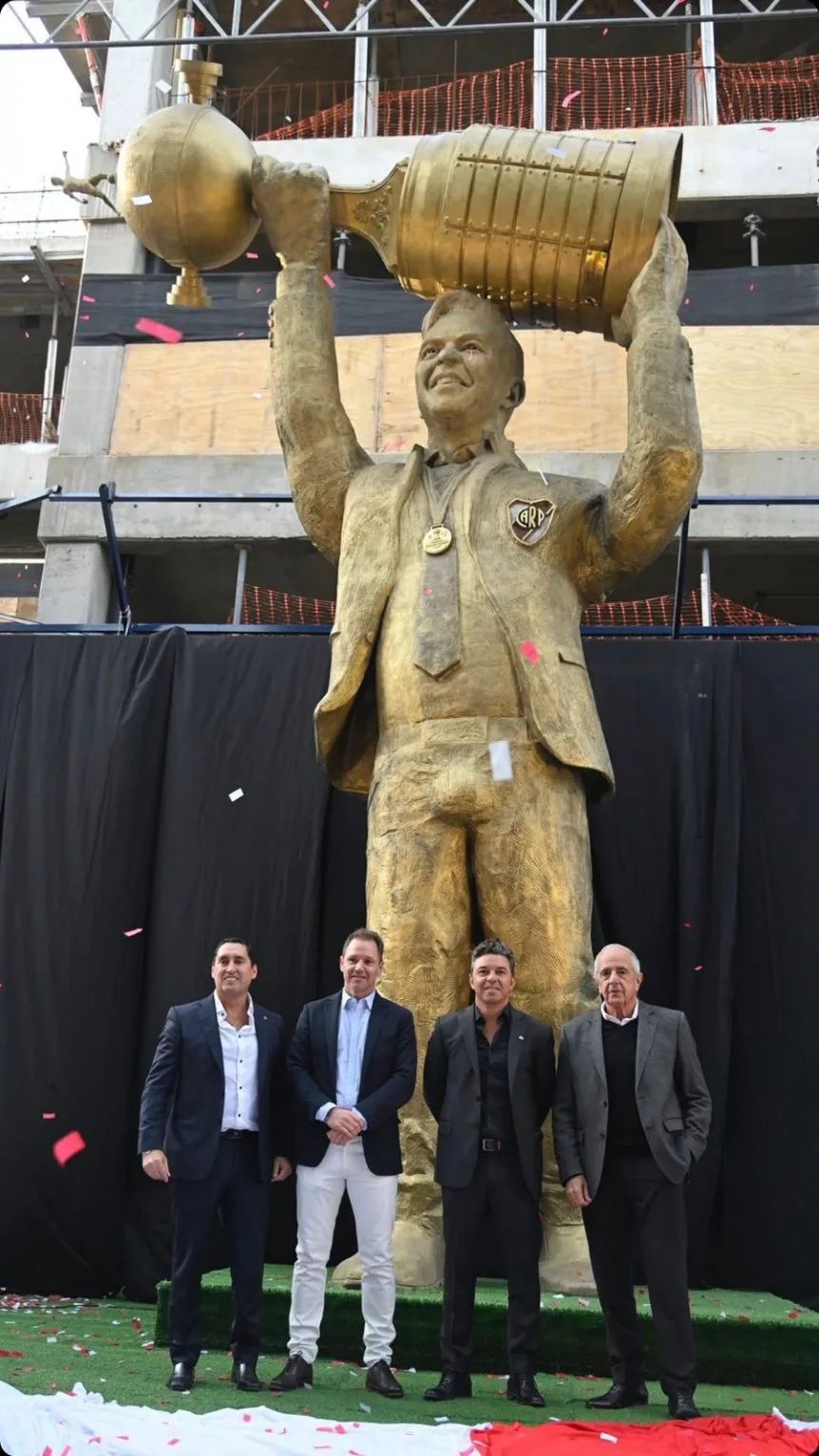 Carlos Trillo, Jorge Brito, Marcelo Gallardo y Rodolfo Donofrio. Foto: @RiverPlate