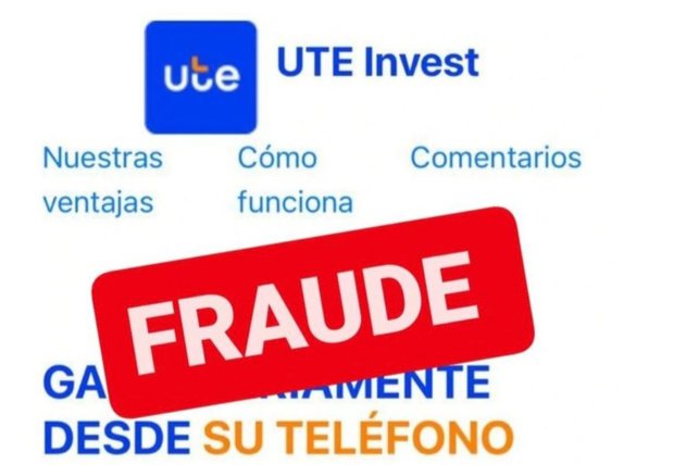 Alertan por utilización del logo de UTE para obtener datos personales y concretar estafas