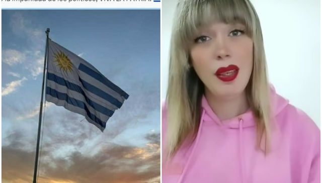 Saludó a la bandera