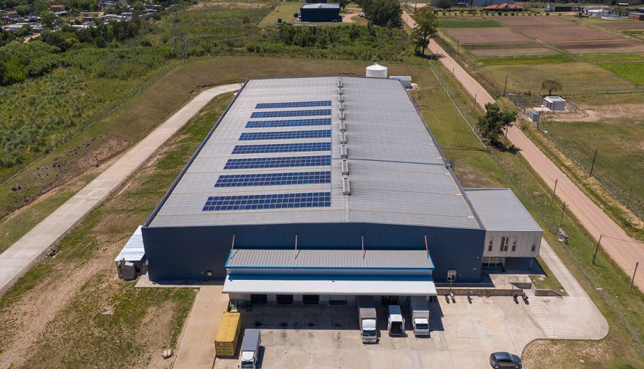 Paneles fotovoltaicos Farmashop. Foto: cedida a Montevideo Portal.