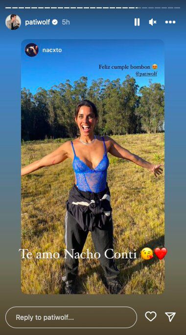 Foto: captura historias de Instagram / @patiwolf