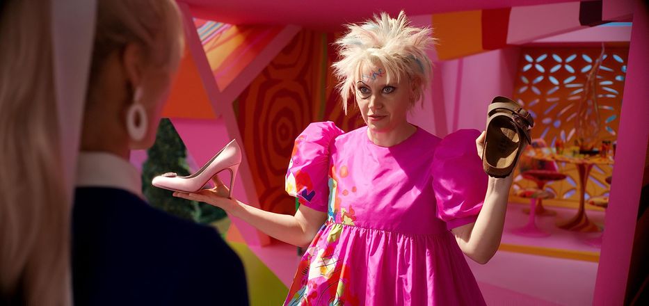 Kate McKinnon como Wierd Barbie. Foto: Warner