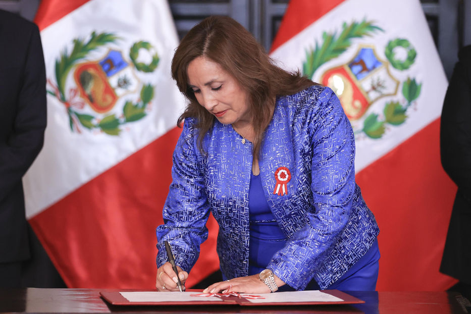 Dina Boluarte, presidenta de Perú - Foto: EFE/ Jhonel Rodriguez Robles/Presidencia Perú