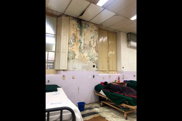 Temporal provocó roturas en techo del Vilardebó y debieron ser trasladados 60 pacientes