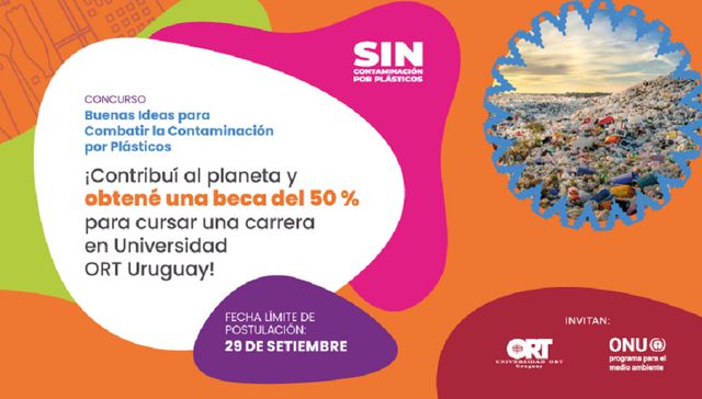 Combatir la contaminación por plásticos: postulá tu idea y ganá una beca en ORT