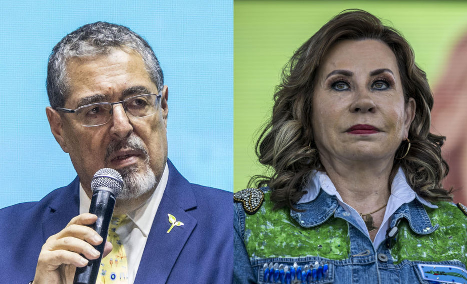 Arévalo y Torres, los dos candidatos de la segunda vuelta presidencial - Fotos: EFE/ Esteban Biba