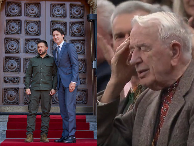 Zelenski fue al Parlamento de Canadá y llevaron a veterano de guerra ucraniano: era nazi