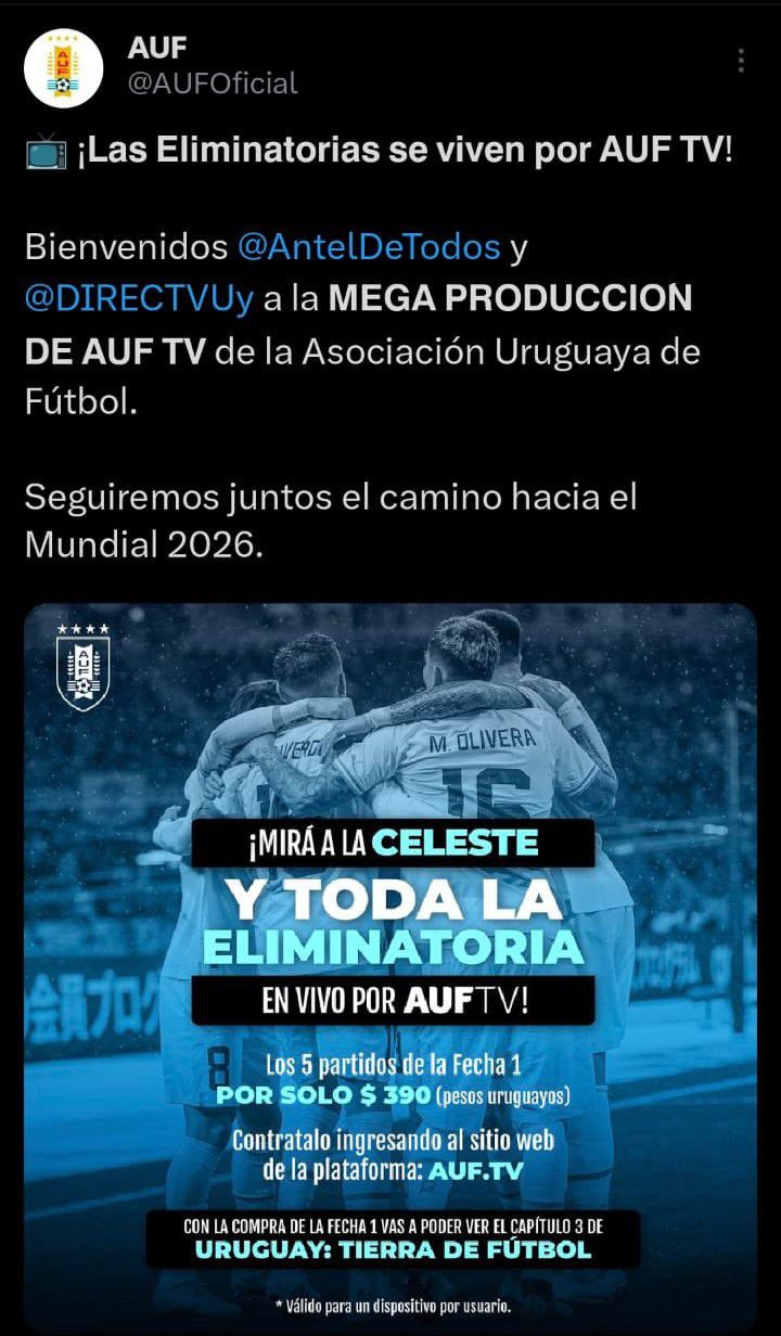 Vas a ver a Uruguay contra Chile por streaming? Guía para proyectarlo del  celular o computadora a la TV - EL PAÍS Uruguay