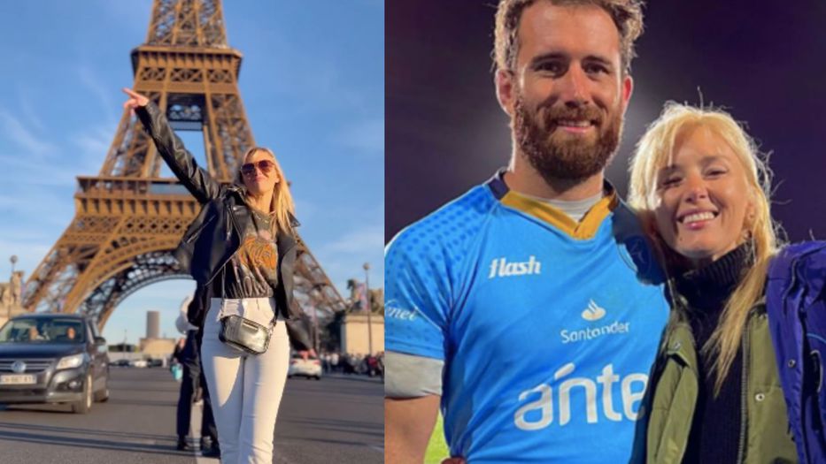 Patricia Fierro viajó a Francia para alentar a su pareja en el Mundial de rugby