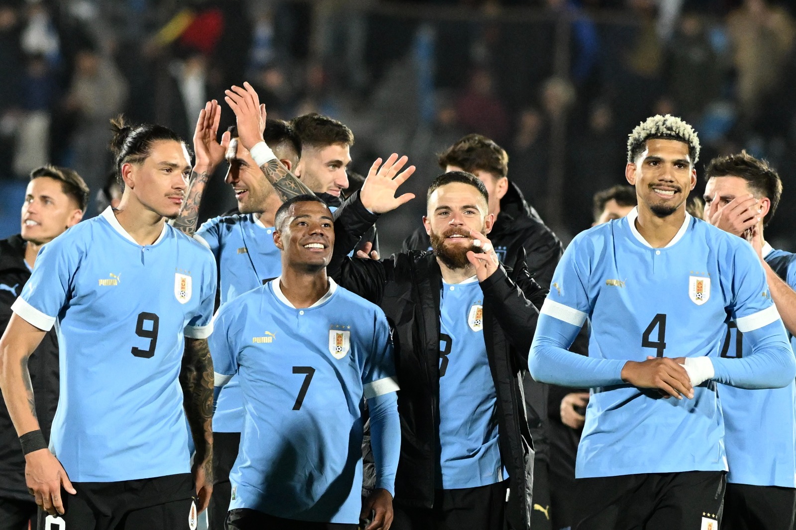 Los futbolistas de la Selección de Uruguay expresaron su total