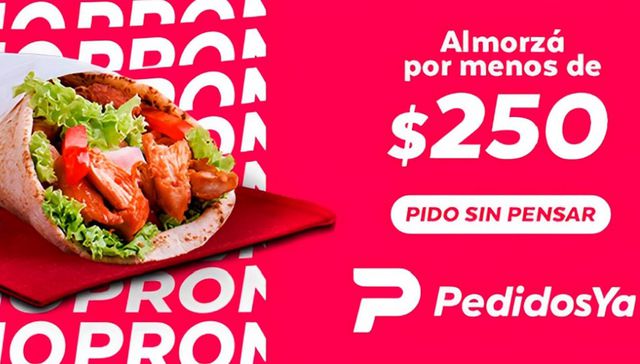 PedidosYa: “Comer rico, variado y por menos de $250 es posible”