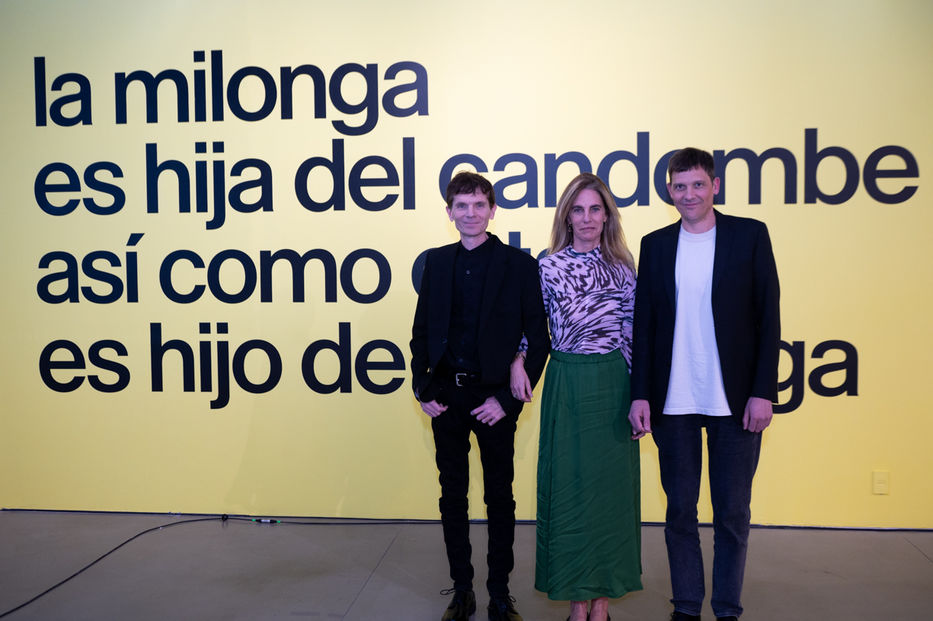 Andrés Torrón, Adela Dubra y Juan Campodónico. Foto: Javier Noceti