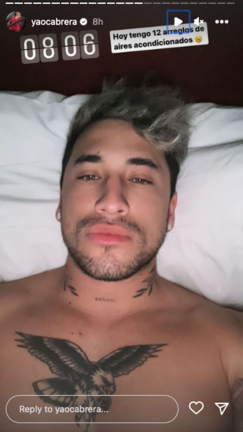 Foto: captura historias de Instagram / @yaocabrera